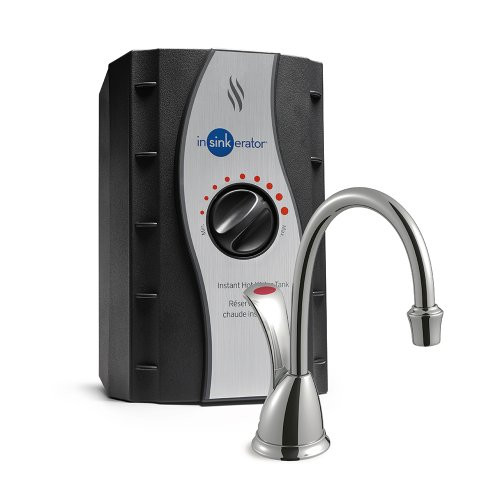 IN-SINK-ERATOR H-WAVESN-SS In-Sink-Erator Involve Wave Instant Hot Water Dispenser System with Stainless Steel Tank, Satin Nickel