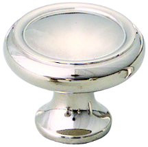 SCHAUB 711-PN and Company 711 Solid Traditional Design Mushroom Cabinet Knob With 1-1/4, Polished Nickel.