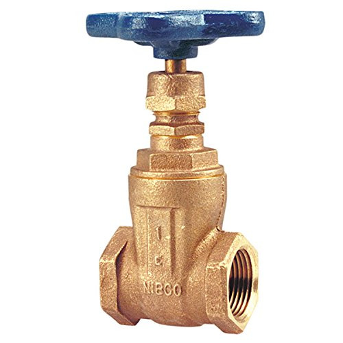 "Nibco" T113114 Nibco T-113 Bronze 2-Port Gate Valve, 1-1/4"