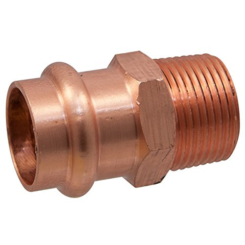 "Nibco" PC6043412 3/4 in. x 1/2 in. Copper Press x MPT Pressure Male Adapter