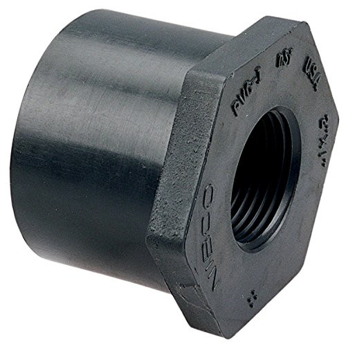 "Nibco" 45183112114 Nibco Nibco 1-1/2" x 1-1/4" SPG x Thread PVC SCH80 Flush Reducer Bushing