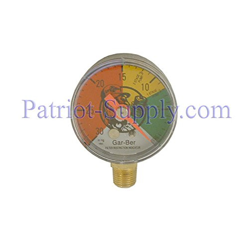 GAR-BER FILTERS FRI FRI GAUGE FILTER RESTRICTION INDICATOR