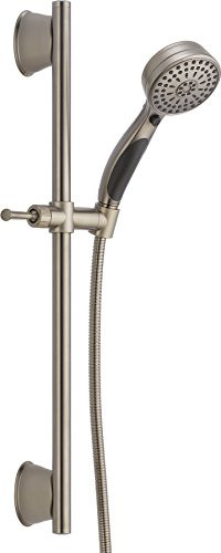Delta 51549-SS Universal Showering Components ActivTouch 9-Setting Slide Bar Hand Shower 148976