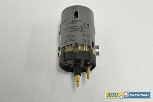 Johnson Controls EP-8000-2 Electro-Pneumatic Transducer, High Volume Relay, 0.25 to 9.5 Vdc Input Range