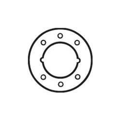 Don-Jo AR335630 AR 335 Aluminum Hole Filler Plate, Satin Stainless Steel Finish, 3-1/2" Diameter (Pack of 10)
