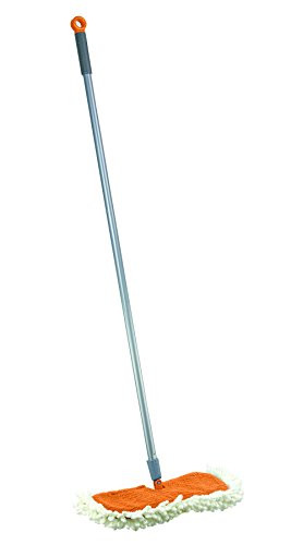 Casabella CB-17550 FLOOR DUSTER, FLIP GRAPHITE/ORANGE REFILL # 17551