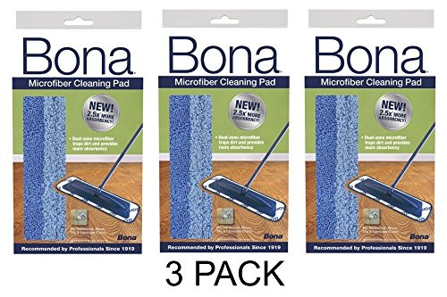 Bona AX0003053 PAD, MICROPLUS CLEANING 4"X15" BLUE PAD, MICROPLUS CLEANING 4"X15" BLUE