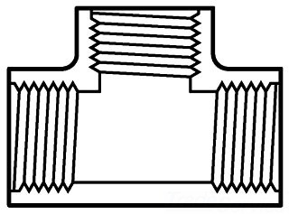 805-015 1-1/2 IPS TEE PVC SCH-80 SPEARS MFG. CO. 9579