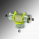 84039 1X1/2X1 PEX PRESS TEE BRONZE VIEGA (Not for potable water) VIEGA PROPRESS/PUREFLOW/MEGAPRESS 918696