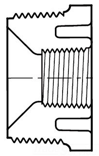 839-073 1/2X3/8 IPS BUSH SCH-80 PVC SPEARS MFG. CO. 9516