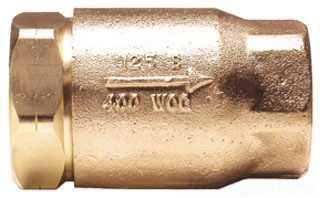 CONBRACO 972897 Apollo Valve 61LF Series Bronze Lead Free Ball Cone Check Valve, In-Line, 1/2" NPT Female, 400 psi/125 psi Pressure