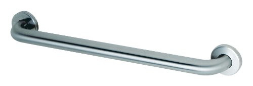 Bobrick 144234 5806.99x42 304 Stainless Steel Straight Peened Grab Bar with Concealed Mounting and Snap Flange, Satin Finish, 1-1/4" Diameter x 42" Length