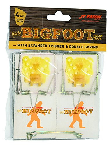 JT EATON 289726 ™ WOODEN MOUSE SIZE SNAP TRAP, SET OF 4