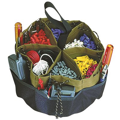 CUSTOM LEATHERCRAFT 812300 CLC Work Gear 22 Pocket Drawstring Bucket Bag