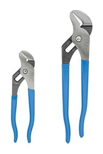 Channellock 3561971 SA Tounge and Groove Plier set, 6.5" and 9.5" with 2N1 Acetate Handle Driver, 2 Piece