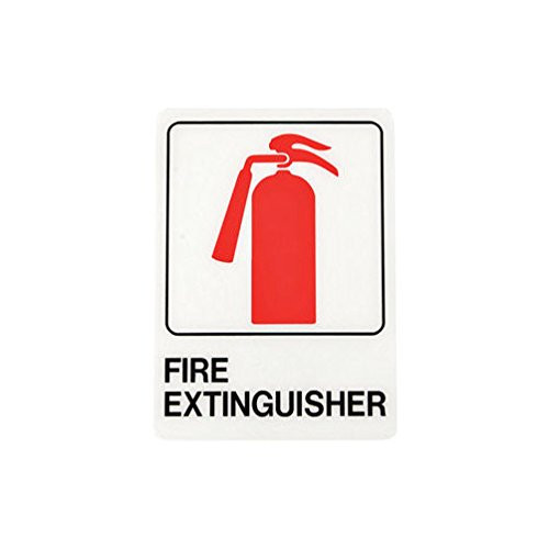 HY-KO 159478 Hy-Ko Plastic Fire Extinguisher Sign, 5" x 7"