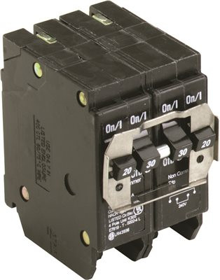EATON 605847 QUAD BREAKER ONE 2 POLE 30 AMP AND ONE 2 POLE 50 AMP COMMON TRIP