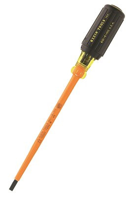 Klein Tools 823443  3/16-Inch Insulated Cabinet Tip Screwdriver with 7-Inch Shank.