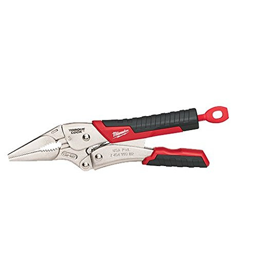 MILWAUKEE 2490369 ® TORQUE LOCK® LOCKING PLIERS, DURABLE GRIP, LONG NOSE, 9 IN.
