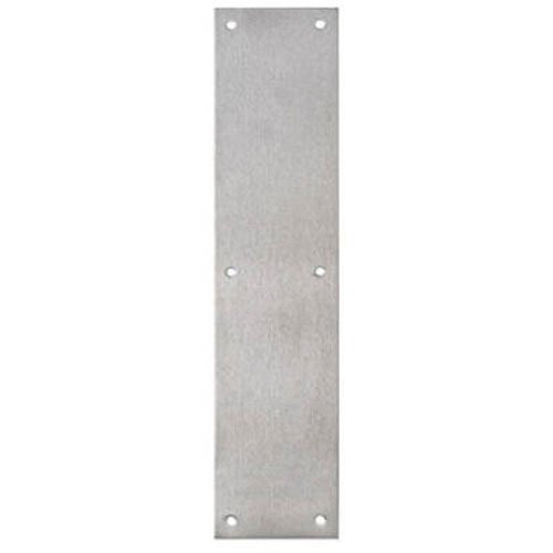 TELL MANUFACTURING 3559967 DOOR PUSH PLATE, 3-1/2 IN. X 15 IN., SATIN STAINLESS STEEL
