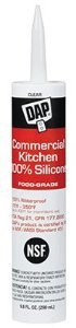 Dap 1031021 ® COMMERCIAL KITCHEN SILICONE SEALANT, 9.8 OZ. CARTRIDGE, CLEAR