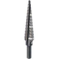 MILWAUKEE 811398 STEP DRILL BIT 13 HOLE 1/4 IN. SHANK, 1/8 IN. TO 1/2 IN. BY 1/32 IN.