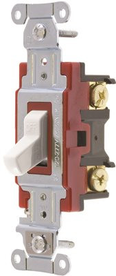 Hubbell 158819Hubbell PRO SERIES TOGGLE SWITCH, 20 AMP, DOUBLE POLE, WHITE
