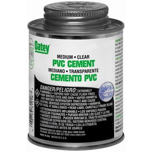 OATEY 3561831  PVC Medium Cement, Clear, 16-Ounce