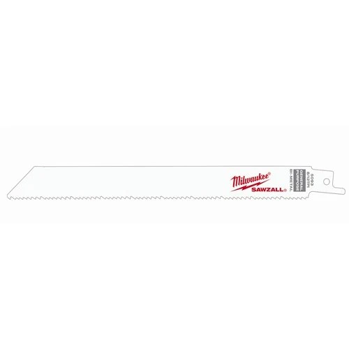 MILWAUKEE 2488122 8" 8/12 TPI Super Sawzall (495-) Category: Reciprocating Saw Parts and Accessories