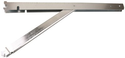 JOHN STERLING 2492077 FAST MOUNT® DOUBLE SHELF BRACKET, GALVANIZED STEEL, WITH SUPPORT, 20 IN.