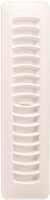 IMPERIAL MANUFACTURING 131906 IMPERIAL™ PLASTIC FLOOR / CEILING REGISTER, 2-1/4X12 IN., WHITE, 9 REGISTERS PER CASE
