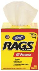 Kimberly Clark 2475103 SCOTT® RAGS IN A BOX MULTI-PURPOSE WIPERS, 200 TOWELS, 8 PACKS PER CASE
