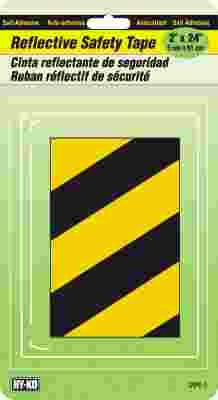 HY-KO 159486 Hy-Ko 2" Black & Yellow Reflective Safety Tape