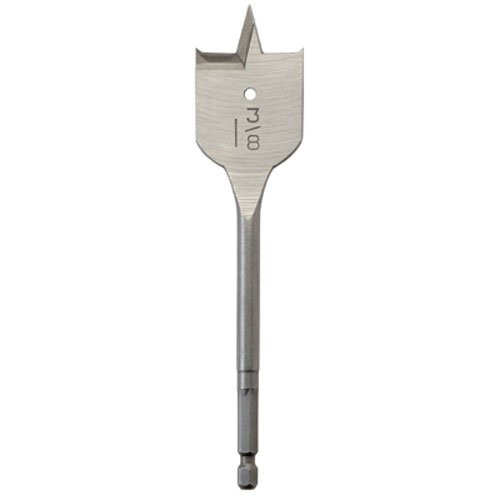MILWAUKEE 288434  1-3/8" Flat Boring Bit, Carbon Steel- Pack of 3
