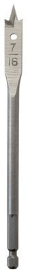 MILWAUKEE 288423 ELECTRIC TOOL  Stubby Flat Boring Bit, 7/16" x 6"