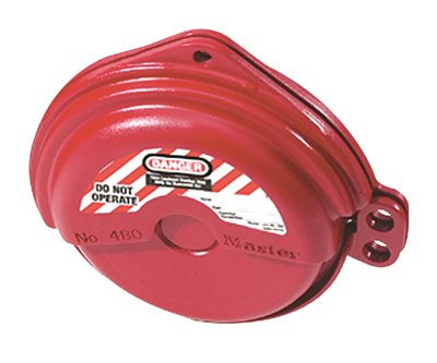 MASTERLOCK 804483 MASTERLOCK Safety Lockout - For Rotating Gate Valve - Dielectric, Lightweight - Xenoy Thermoplastic - Red