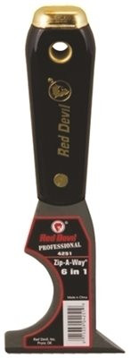 "RED DEVIL, INC." 536184 Red Devil 6 Pack 6-in-1 Pro Series Zip-A-Way Tool