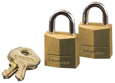 MASTERLOCK 804259 KITMLKUNV12113 - Value Kit - MASTERLOCK 120-T Twin Brass Three Pin Tumbler Locks (MLK) and Universal File Folders (UNV12113)