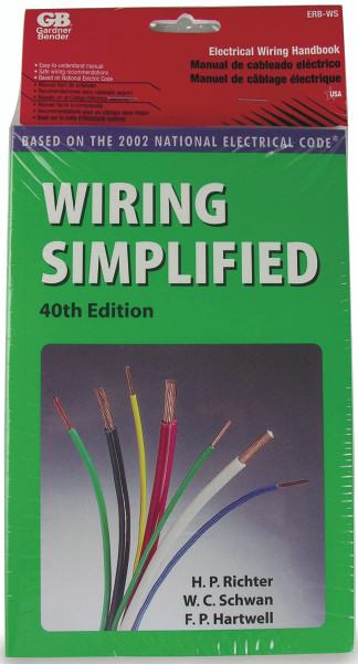 GARDNER BENDER 106738  Wiring Simplified 44th Edition, DIY Electrical Installation Guide, 1 Pk.