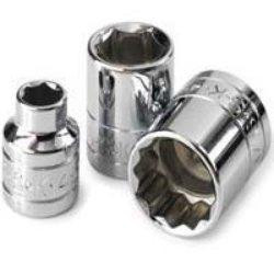 SK Hand Tool SKT41911 41911 6 Point 1/4-Inch Drive Deep Socket, 11/32-Inch, Chrome