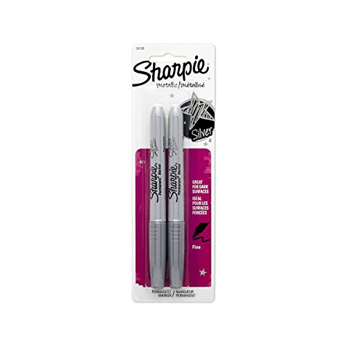 Vise Grip 286271 4 PACKS: Sharpie Metallic Fine Point Permanent Markers, 2 Silver Markers ()
