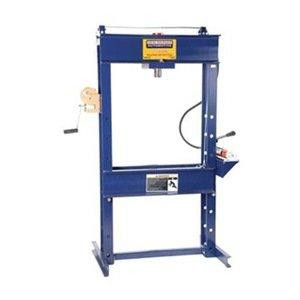Omega OMEHW93300 Hein-Werner HW93300 Blue 6" Stroke Shop Press with Hand Pump - 25 Ton Capacity