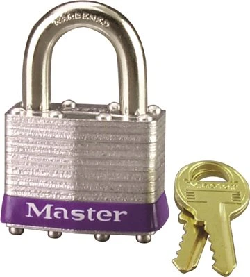 MASTERLOCK 804257 KITMLKMMM684SH - Value Kit - Four-Pin Tumbler Laminated Steel Lock (MLK) and Post-it Arrow Message 1/2amp;quot; Flags (MMM684SH).