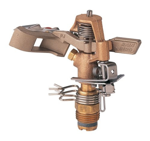 RAIN BIRD 2467374  Brass Impact Sprinkler, Adjustable 20° - 360° Pattern, 20 - 41' Spray Distance