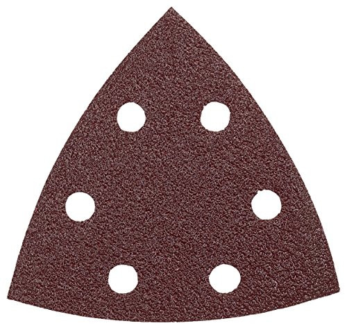 BOSCH TOOLS 2466405 BOSCH DETAIL SANDER ABRASIVE TRIANGLES FOR WOOD, 60 GRIT, 3-1/2 IN., 5 PACK