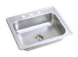Elkay DSEW40125223  20 Gauge Stainless Steel 25" x 22" x 8.0625" Single Bowl Top Mount Kitchen Sink