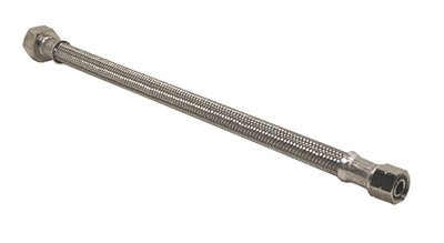 FLUIDMASTER 231379  Faucet Connector, Braided Stainless Steel - 3/8" Female Compression Thread x 3/8" O.D. Copper Tubing Coupling, 20" Length