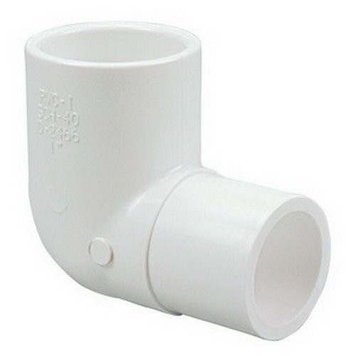 "Nibco" 409012 White PVC SCH 40 Street Elbow, 1-1/4"