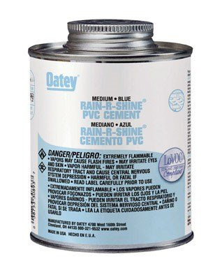 OATEY 451046  PVC Rain-R-Shine Cement, Blue, 16-Ounce