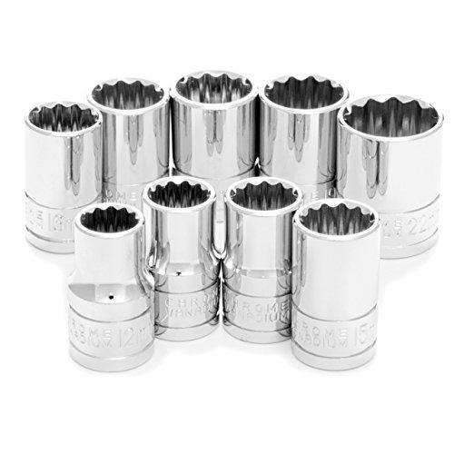 WILMAR WLMW32800 Performance Tool W32800 9-Piece 1/2-Inch Dr 12pt MET Socket Set